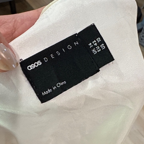 ASOS Mini Dress US 10 Coquette Cottagecore Dress Lace Floral Wrap Dress - Picture 5 of 11